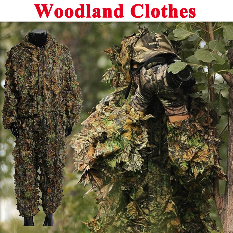 Hunting Outdoor Game - Outdoor 3D Foliage Ghillie Suit Breathable