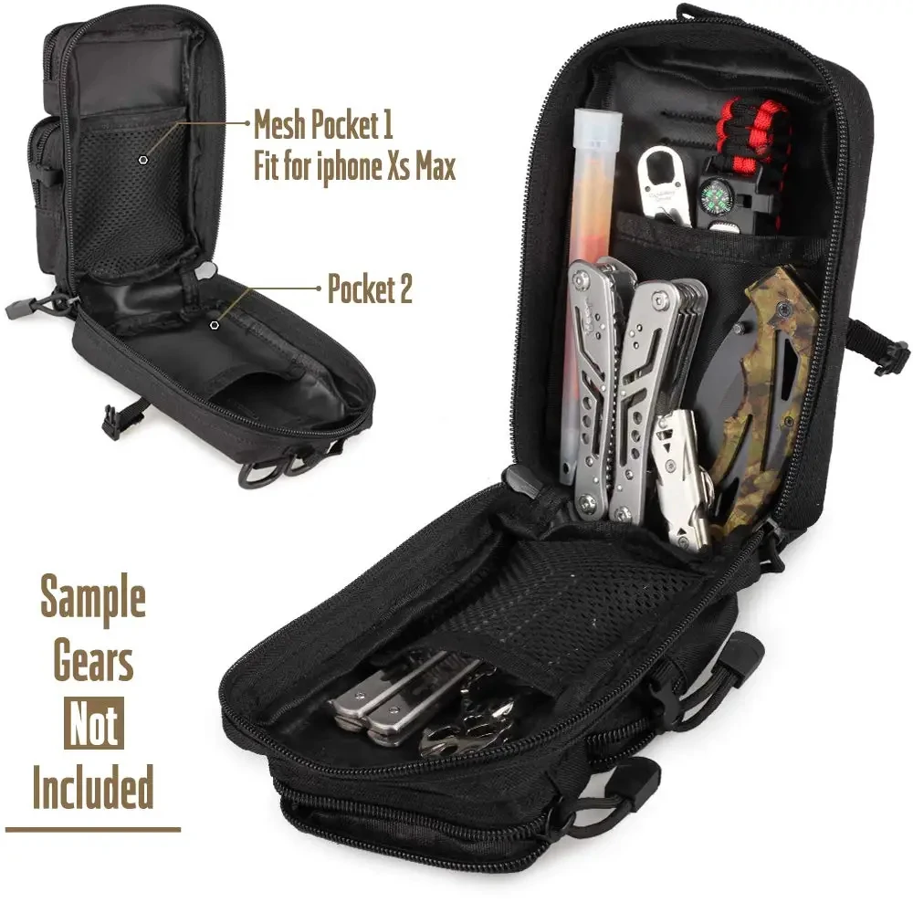 Mini Molle Utility Pouch, EDC  - Outdoor Hunting Gear Storage recension och pris