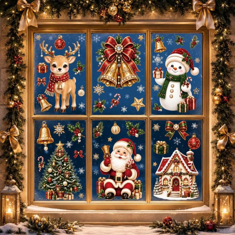 4/6 Sheets Christmas Static Wi - Elk Bugle Call recension och pris