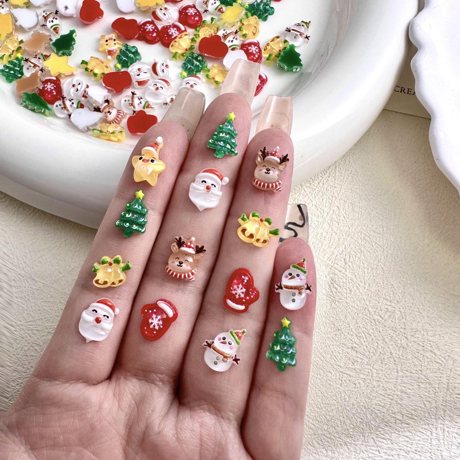 10Pcs Christmas Cartoon Nails  - Elk Bugle Call recension och pris